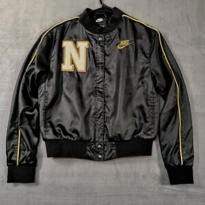 Nike Kids Jacket in Black with Gold Details